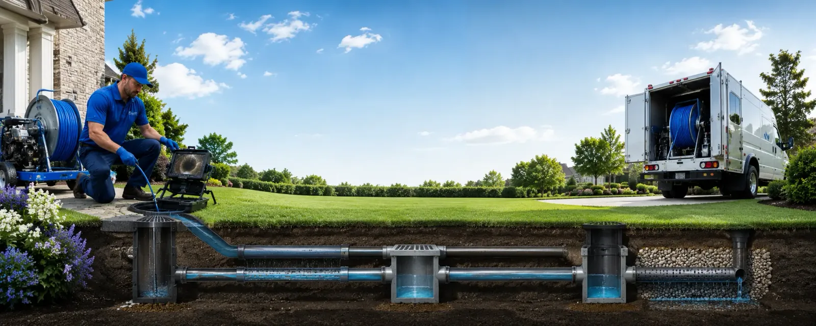 Outdoor drain cleaning information for Kensett, IA